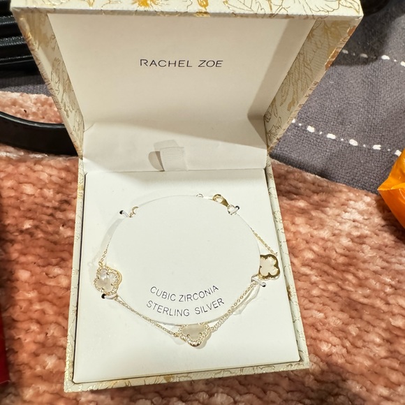 Rachel Zoe | Clover Lead Charm Bracelet NEW - Picture 2 of 4